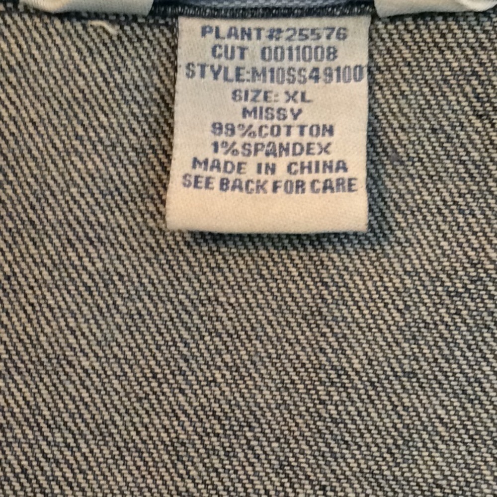 𝅺Koret City Blues Vintage Denim Jacket, XL, Blue - Picture 4 of 5